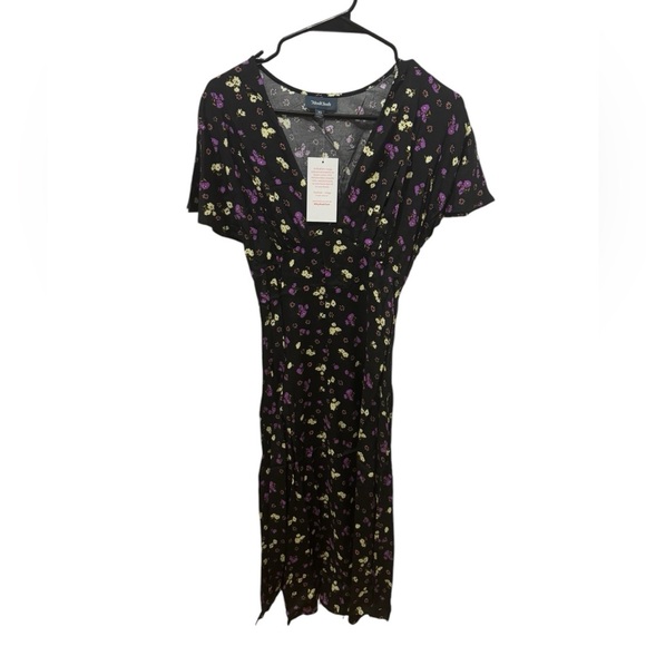 ModCloth Take The Plunge Midi Dress Size XS - Picture 2 of 6